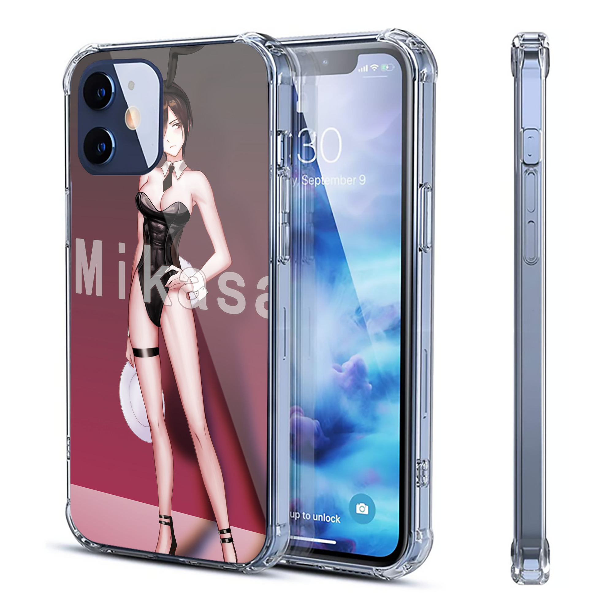 （画像用） 進撃の巨人 Attack on Titan 【iPhone 12シリーズ対応】透明スマホケース（クリアソフトケース）